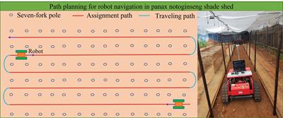 Navigation path extraction for inter-row robots in Panax notoginseng shade house based on Im-YOLOv5s